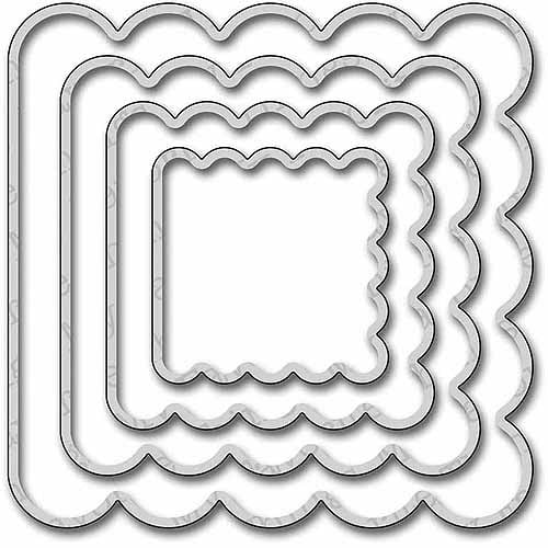 Lifestyle Crafts QuicKutz Cutting Dies SCALLOP SQUARE PUNCHES~ 4 Dies DC0397 Lifestyle Crafts QuicKutz Cutting Dies SCALLOP SQUARE PUNCHES~ 4 Dies DC0397
